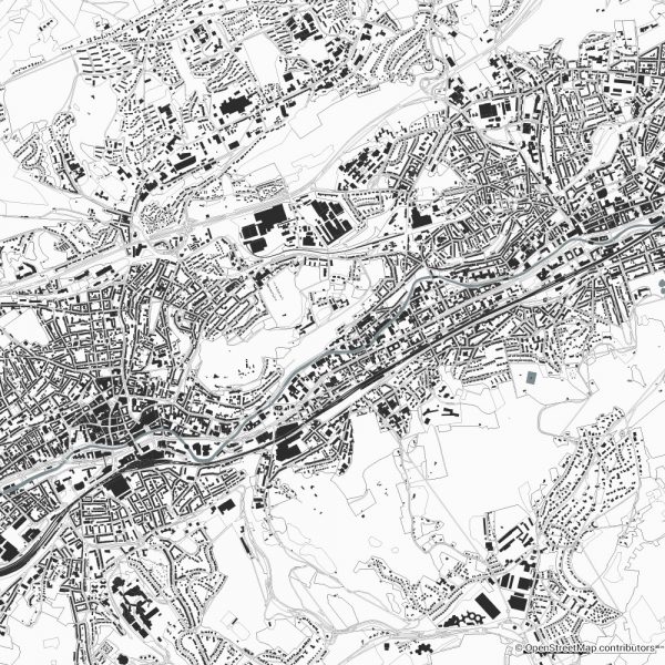 wuppertal figure ground diagram Schwarzplan