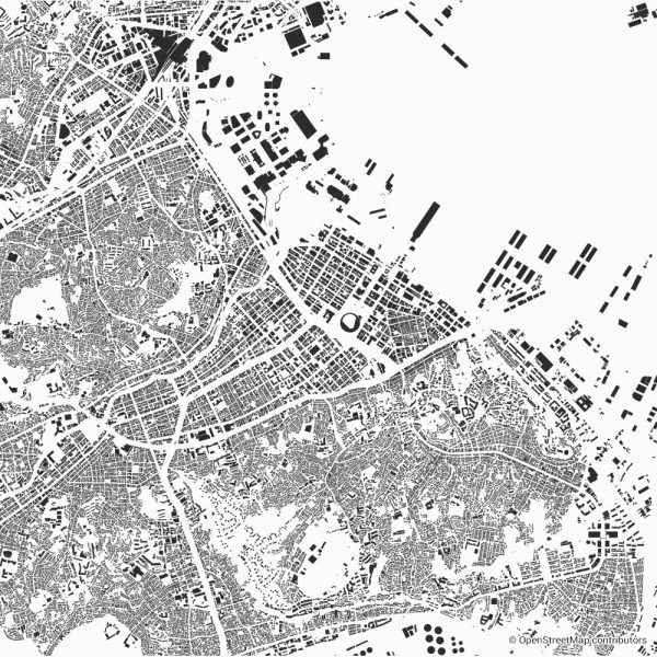 yokohama figure ground diagram Schwarzplan