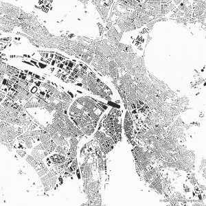 Zürich figure-ground diagram & city map FIGUREGROUNDS