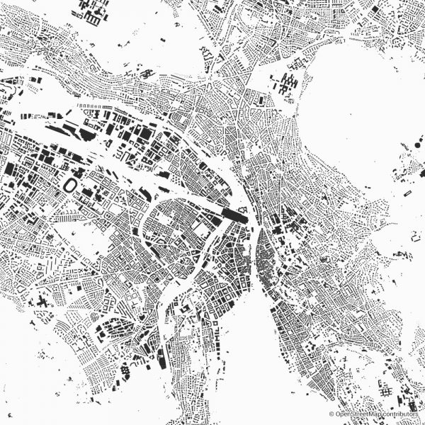 zurich figure ground diagram Schwarzplan